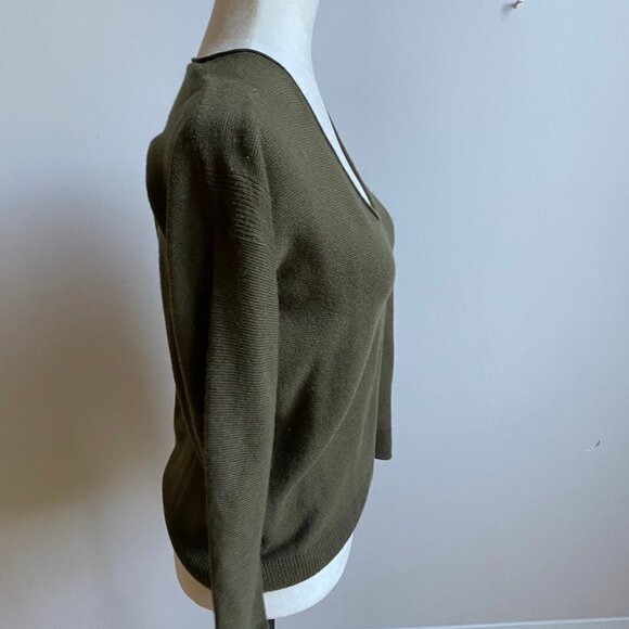 MADEWELL "Catalina" U-Neck BNWT Olive Green XS - Picture 2 of 6